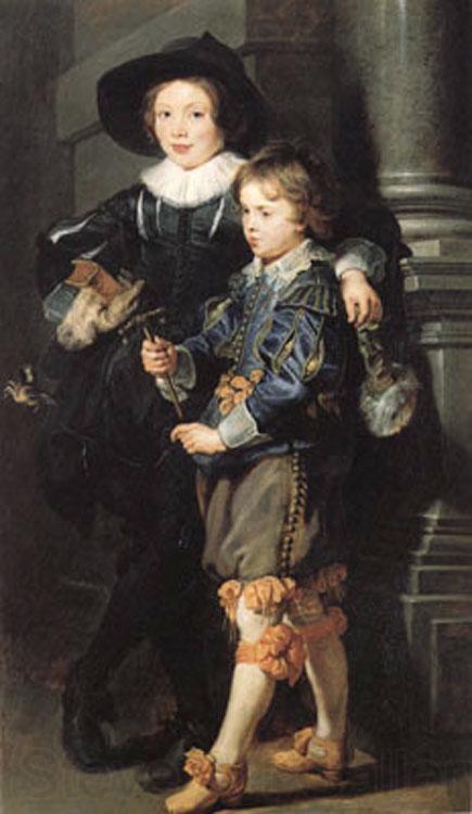 Peter Paul Rubens Albert and Nicolas Rubens (mk01) Norge oil painting art